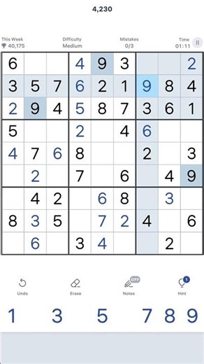 The board already tells the answer. Only one number keeps it valid.