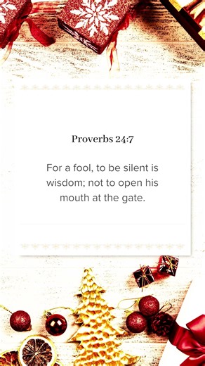 For a fool, to be silent is wisdom; #bibleverses #jesussongs