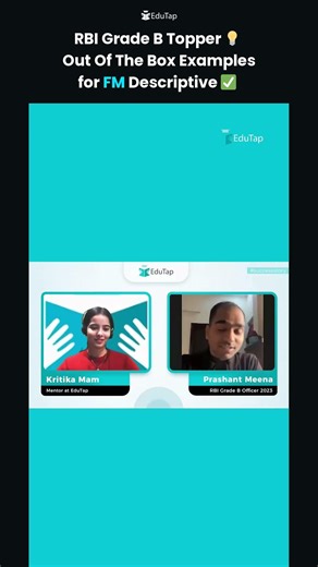 RBI Grade B Topper Reveals FM Descriptive Strategy | Use Offbeat Examples To Score High