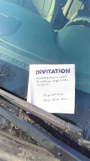 3.9K views · 22 reactions | I found the most unusual invitation on my car windshield this morning... #reels #invitation #sign #Note #comedy | Scrap | Facebook