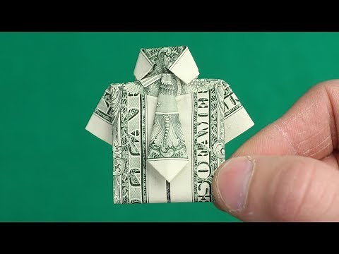 Dollar Origami SHIRT (dollar money gift) from Mr. Hacker