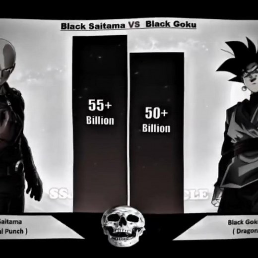 55 BILLION POWER?! 😳 BLACK GOKU vs BLACK SAITAMA 💀🔥