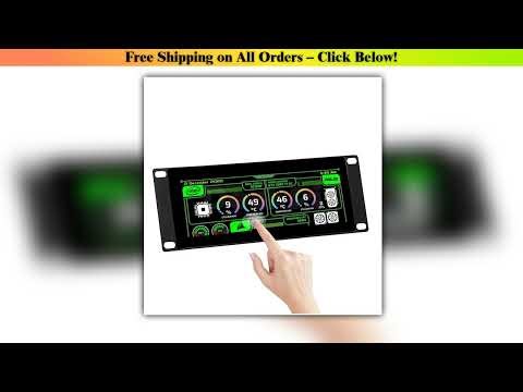 DeskPi 7.84-inch Touch Screen 1280X400 TFT LCD Display for 10 inch 2U Rack Rackmate, Supports