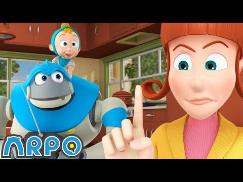 Don’t Eat the Cake! 🛑 | Arpo the Robot | Moonbug Kids Cartoon Adventure