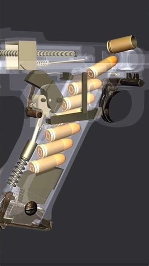 Inside a Gun How Firearms Work | Realistic 3D Animation & Slow Motion Mechanics