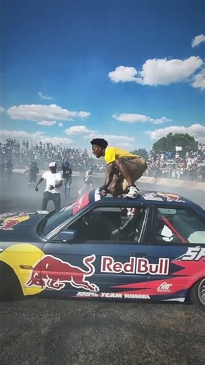 Ishowspeed stunting on top of a spinning car🔥🚀