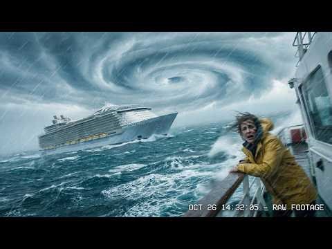 Super-Giant Cruise Ship Caught Inside a Massive Ocean Cyclone | Realistic Open Sea Disaster