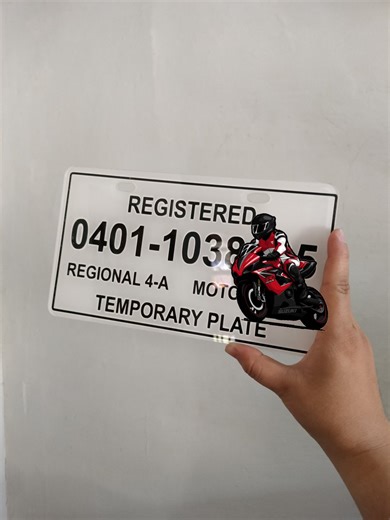 Temporary Plate Number Acrylic | Machine Cut Upgrade your temporary plate with a more durable and premium finish. ✔ High-quality acrylic material ✔ Precision machine-cut edges ✔ Clean and professional look ✔ Clear and readable print ✔ Ready for installation Mas matibay, mas presentable, at hindi mukhang ordinary temporary plate. For orders and inquiries, please send us a direct message. | Pou Leng