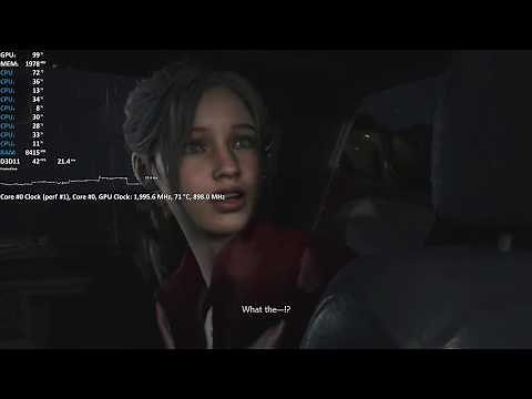 Intel i7-1065G7 "Ice Lake" Gen11 GPU Test - Resident Evil 2 - Gameplay Benchmark