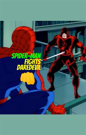 What did you guys think of Daredevil's guest appearance on Spider-Man Animated Series? In this scene the two fight after Daredevil mistakenly thinks Spider-Man was involved in the kidnapping of Peter Parker.#spiderman #spidermananimatedseries #animatedseries #marvel #saturdaycartoons #saturdaymorningcartoons #nineties #90s #90snostalgia #90scartoons #daredevil #mattmurdock #peterparker #guestappearance #fight #crossover | Rare Action Figures