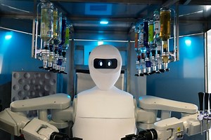 Un barman robot con 5G