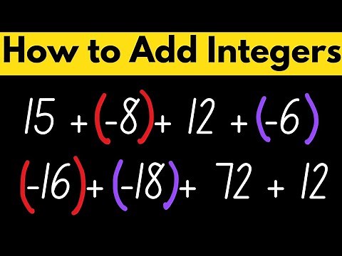 How To Add Positive and Negative Integers - Simple Steps