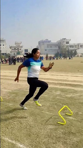 hurdles or stride practice power girl