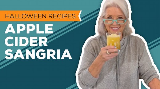 This Apple Cider "Sangria" is a great non-alcoholic drink for Thanksgiving. Of course, you can always add your favorite spirit for an adult twist on it! Get the recipe here: https://www.pauladeen.com/recipe/apple-cider-sangria/ | Paula Deen