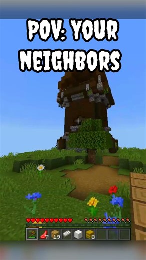 POV: Your neighbors.... #minecraft