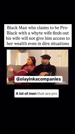 Olayinka Aiyelabowo on Instagram: "If love is love and color doesn’t matter then how come Whyte’s only take the most successful, intelligent, Beautiful Black People.. they take those that will be an asset to them and their Community . They are Pro-themselves and are only looking out for their own self preservation. . This is why the only time they claim color doesn’t matter is when they want access to your bodies.. color matters when getting jobs, bank loans, wealth building, resources..etc but 