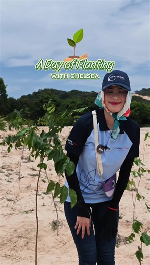 Chelsea Fernandez Plants a Tree at Ta Kou Nature Reserve, Vietnam