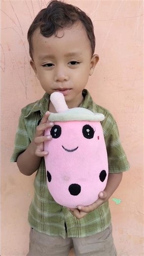 Drinking iced Boba doll 🤣 #shorts #youtubeshorts #funny