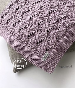 Cable Knit Baby Blanket Pattern: Chantelle Lace (PDF Pattern) - Etsy