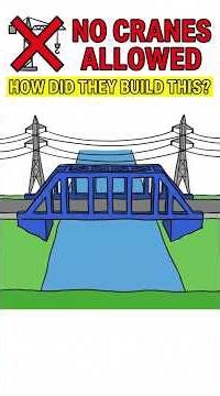 How did they build a bridge without any crane? #civilengineering #science #engineeringfacts