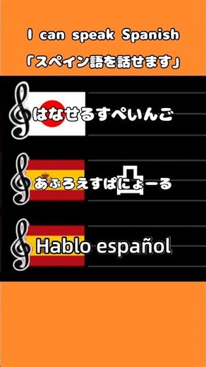 #スペイン語#spanish#覚え歌#接客#shorts【スペイン語を話せます】