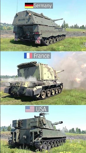 PZH 2000 vs AUF1 vs M109 - Self-Propelled Artillery - Sound Effects