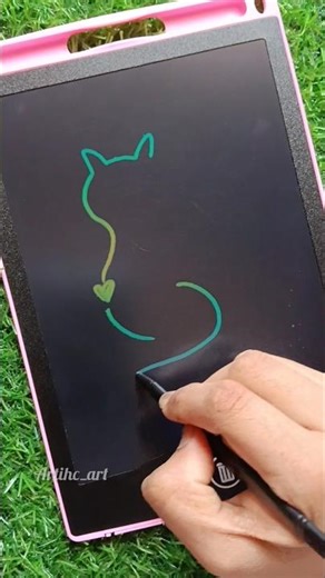 LCD black screen drawing #art #diy #artistdrawing