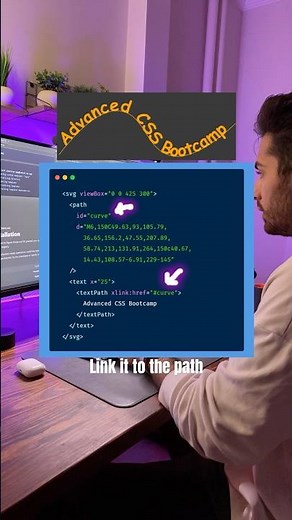 How to Create Curved Text Using HTML and CSS #css #frontend #csstricks #html #htmlcss