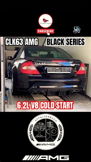 CLK 63 AMG Black Series Cold Start V8 Roar! 🔥 #amg #mercedes #v8