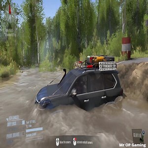 Driving Through Road Collapse - Spintires MudRunner | Mr OP Gaming