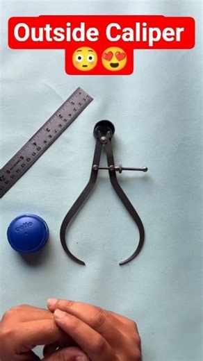 Outside Caliper ka real use 🔧 | ITI Practical Trick #shorts #ytshorts #viralshort