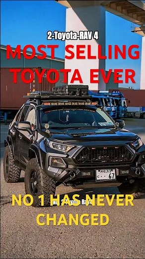 TOP 5 MOST SELLING TOYOTAS #toyota