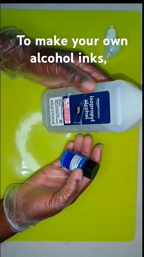 How to make your own alcohol inks at home for resin #diy #resinart