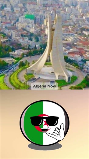 Algeria then and now #countryballs #algeria #thenandnow
