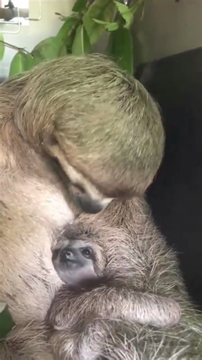 Beautiful mama & her baby was rescued by The Sloth Institute Costa Rica | Sloth of The Day