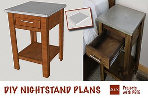 DIY Nightstand | Plans | Concrete Nightstand