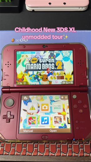 I remember begging my parents to buy me a 3ds but they couldn’t afford it. So I saved up all the money I could to buy this red New 3DS XL, Mario Kart 7 and New Super Mario Bros 2. Genuinely best decision I have ever made and I am so grateful to have grown up with this❤️#pokemon #3ds #3dsxl #new3ds #dslite #dsixl #actionreplay #powersaves #wii #wiiu #videogame #new3dsxl #nintendo #mario #tour