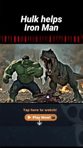 Hulk helps Iron Man #aishortfilm #hulk #ironman