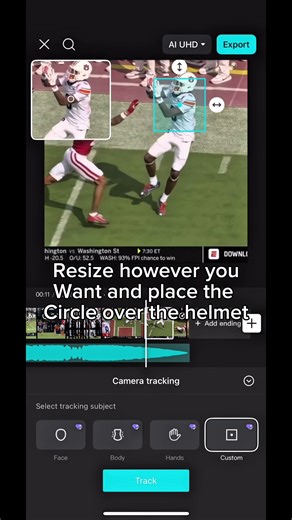 Head tracking tutorial @BrixtonsRoyalWorld #capcut #tutorial #head #tracking #nfl #help #editing