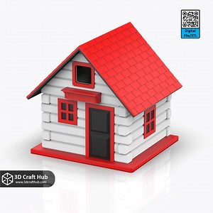 Log Cabin Bird House for 3D Printing (STL) - Etsy