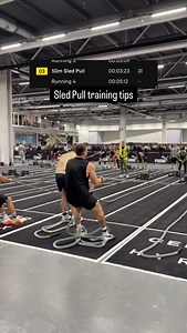Training tips to get better at the Sled Pull 👇 1. If this is your weak point, train the actual sled pull as much as possible (for example, 2-4×50m, 2-3× per week). If your gym doesn't have it, maybe you should try to find a gym that has it. Or buy the rope yourself. If your gym only has the sled. 2. Try to get as strong as possible in pulling movements like seated cable rows (with full range of motion, leaning forward), bent-over rows, deadlifts, and pull-ups / pulldowns. 3. Grip strength matte
