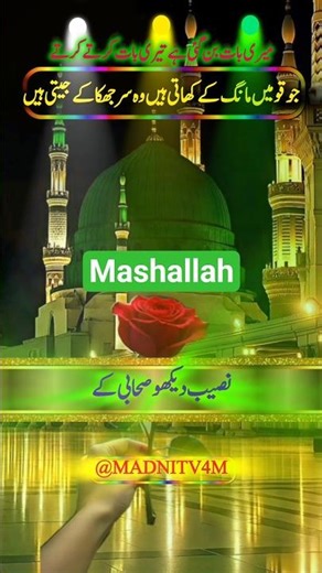 Jo Qaumen Maang Kar Khati Hain, Woh Sar Jhuka Kar Jeeti Hain | #Shorts #AjmalRazaQadri #Madnitv4M