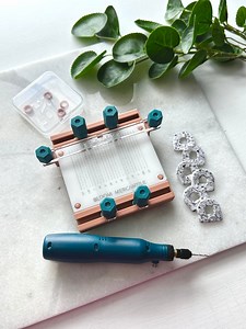 The Original EDGE Tool | READY to SHIP | Earring Drill Guide | Maker Tool for Polymer Clay, Resin, Cork Leather | Patent Pending - Etsy