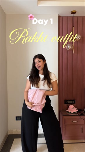 Nishtha 🧸 on Instagram: "Day 2 is already on my page, check out🤭Comment “rakhi” for links🌸🥰 I’m doing a week of festive outfits, stay tuned🤗 Fyi I’m wearing size M, the quality and fit of the dress is very good🤌🏻 . . . . . . (Rakhi outfits, realistic festive fits, festive outfits, festive season, drape skirt dress, shrug dress, ethnic, indo western outfit, raksha bandhan outfit) #rakhshabandhan #rakhioutfit #festiveoutfit #festivewear #mynt