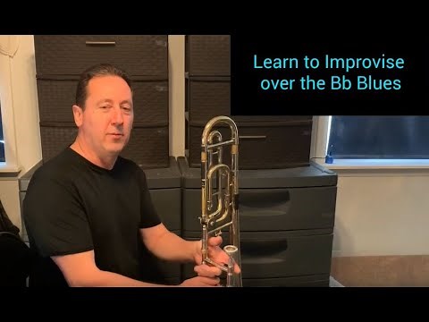 Bb Blues Scale Trombone Tutorial