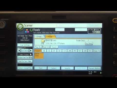 Training | Scan - Scan to Folder on Ricoh Printer | Ricoh Wiki