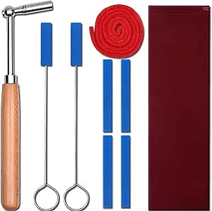 Professional Piano Tuning Kit with Case, 9 PCS Piano Tuner Wrench Hammer Rubber Mutes Set Tuning Lever Tools for Beginner