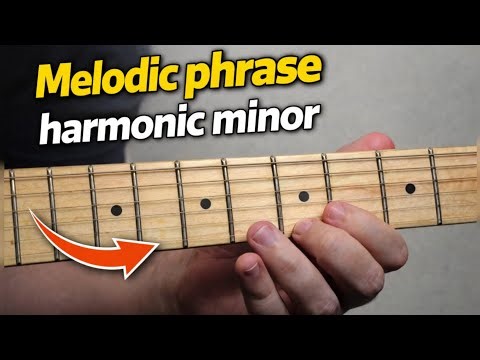 A Simple Melodic Phrase in the Harmonic Minor Scale