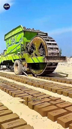 The Machine That Creates Bricks While Moving! 🚜🧱