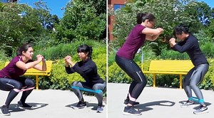 Träna med gummiband – 5 övningar för ben och rumpa